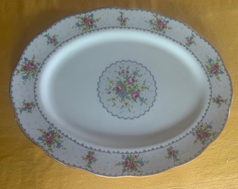 Royal Albert Petit Point Chintz Plato grande para servir ovalado