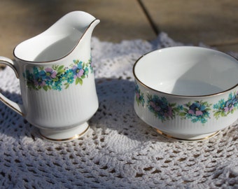 Royal Standard English Bone China - Carnival Creamer and Sugar Bowl Set