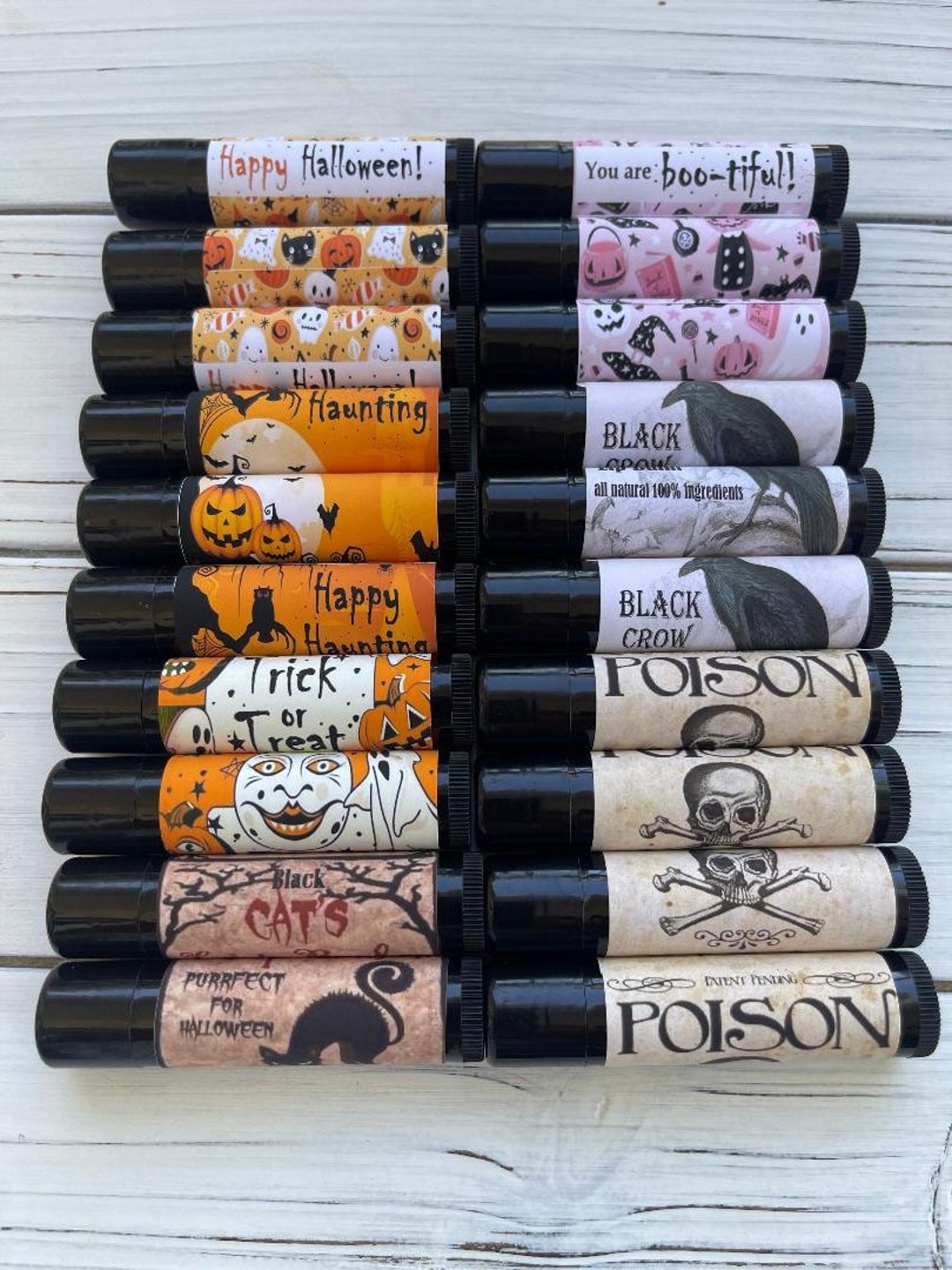 Halloween Lip Balms, Halloween Party Favors, Coworker Gift Halloween ...