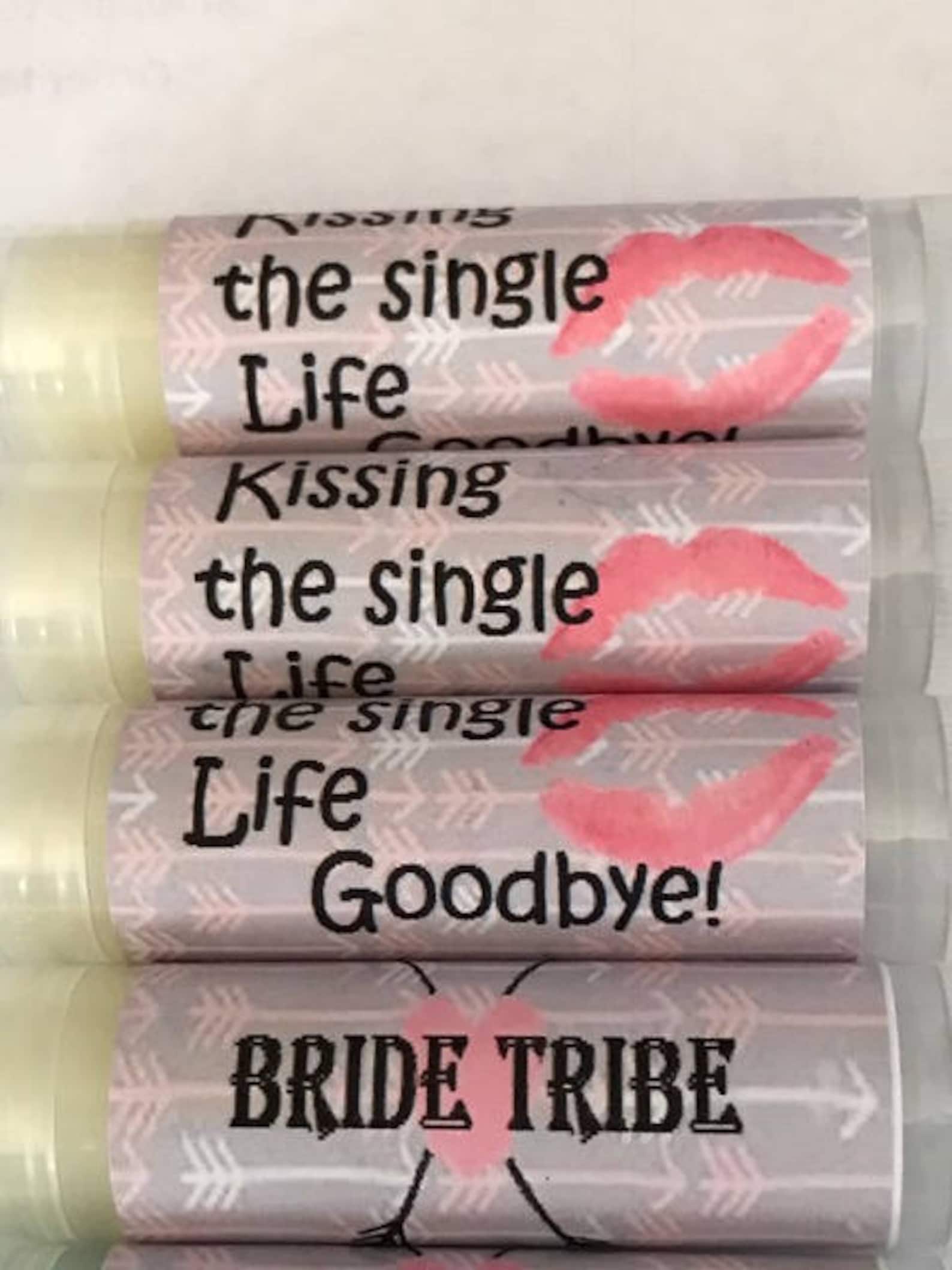 Bachelorette Lip Balm Bachelorette Party Favors Kissing the Etsy