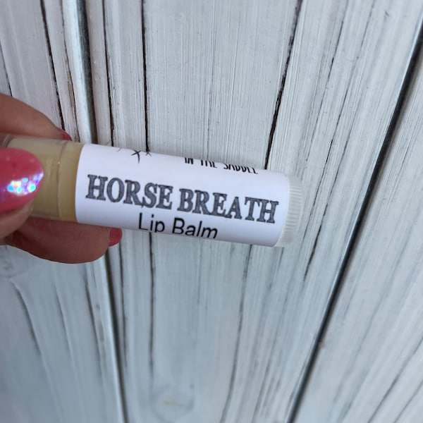Horse Breath Lip Balm, Funny Gag gift for Farm Girl, Cow Girl, Horse Lover, Stocking Stuffer,Natural Ingredients, Gift for Her Chapstick