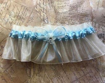 Something Blue Wedding Bridal Garter