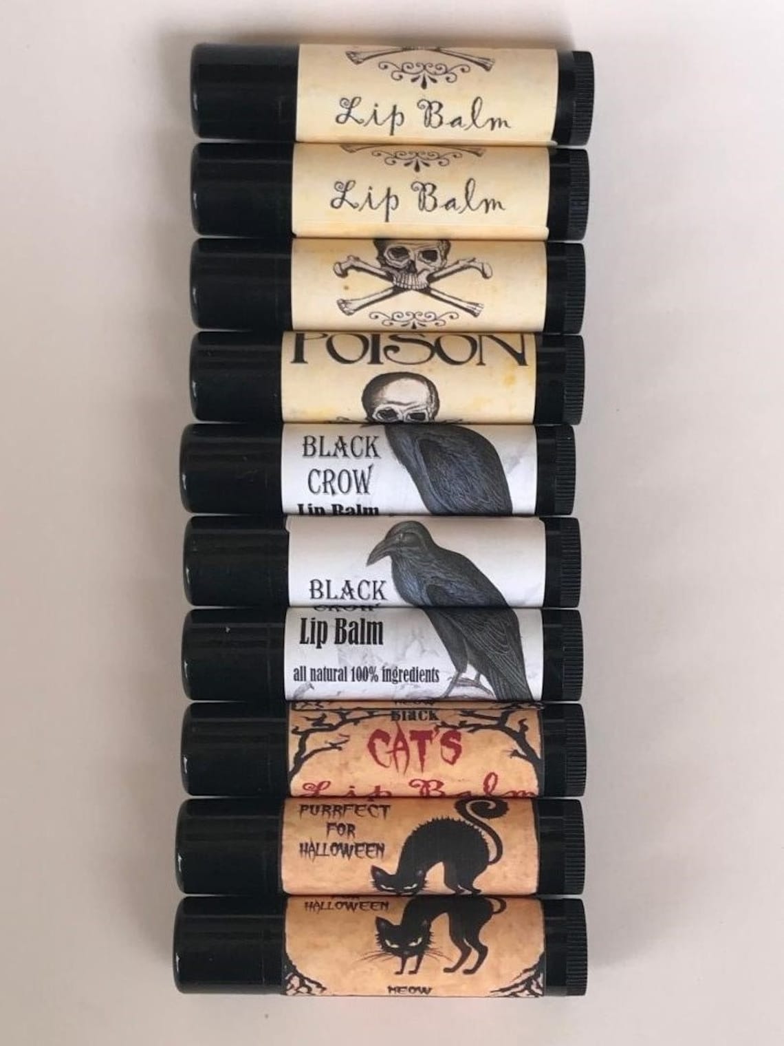 Halloween Lip Balms Halloween Party Favors Coworker Gift - Etsy