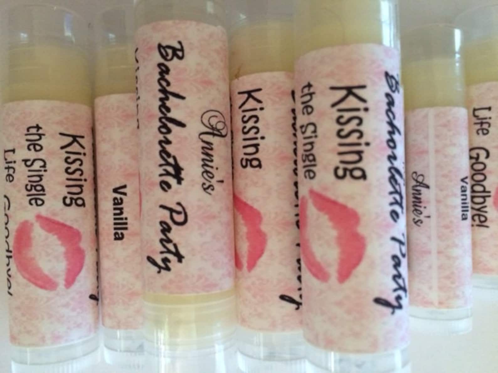 Bachelorette Lip Balm Bachelorette Party Favors Kissing the Etsy
