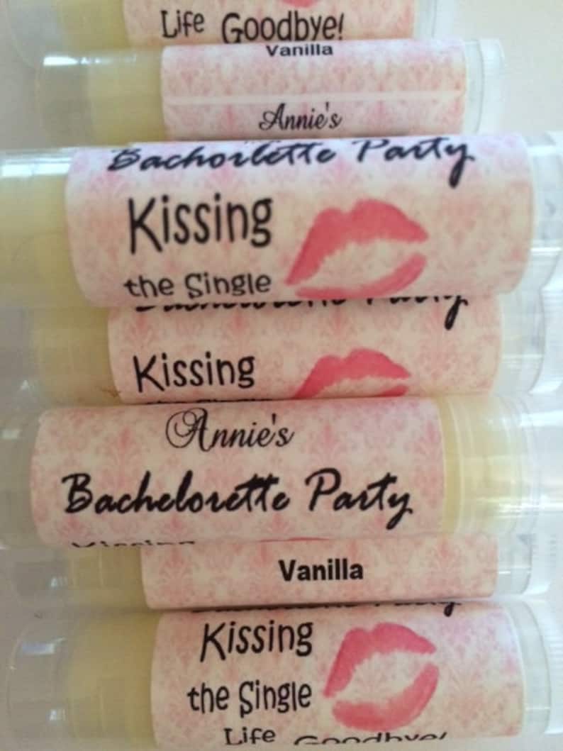 Bachelorette Lip Balm Bachelorette Party Favors Kissing the Etsy