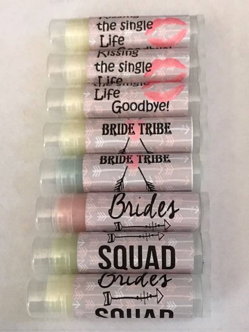 Baume à lèvres Bachelorette, Bachelorette Party Favors, Kissing the Single Life Goodbye, Bride Tribe, Bride Squad image 1