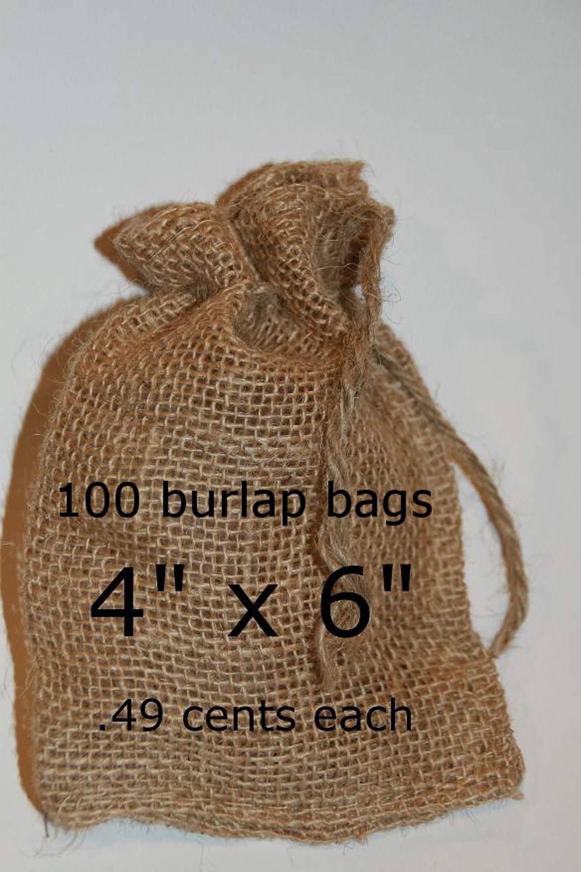 Burlap Bags Wedding Burlap Favor Bags Rustic Wedding 100 Etsy