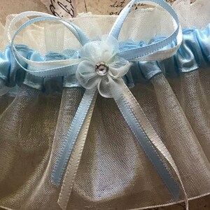 Something Blue Wedding Bridal Garter