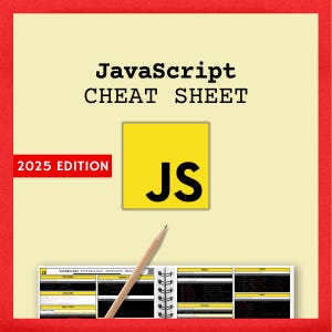 Hoja de referencia de JavaScript 2025 en formato PDF: guía esencial para principiantes y profesionales / Referencia rápida, consejos de codificación y conceptos básicos de JavaScript