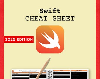 Swift Programming 2025 Cheat Sheet | Comprehensive Guide for Beginners & Pros | Digital Download