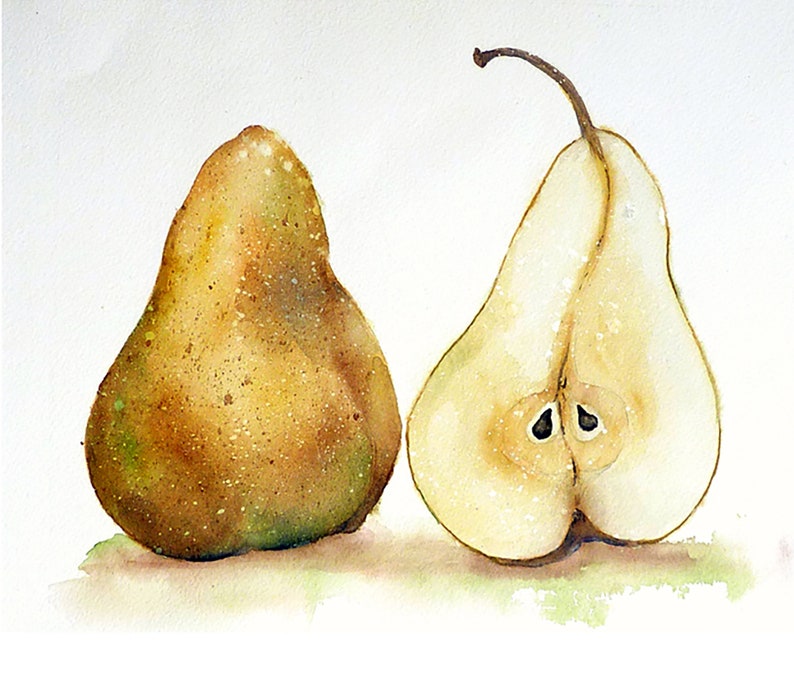 Art Kitchen Wall Art Fruit Wall Art Pears Farmhouse Wall | Etsy