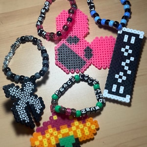 Kandi with Artist Perlers, Pack of 3, Multi Colors