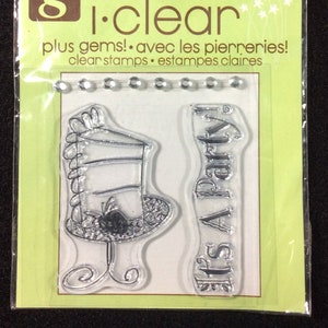 It&#39;s A Party Birthday Cake Unmounted Clear Stamp Set From Studio G Celebration, Happy Birthday, Party, Slice Of Cake, Gems, Shower
