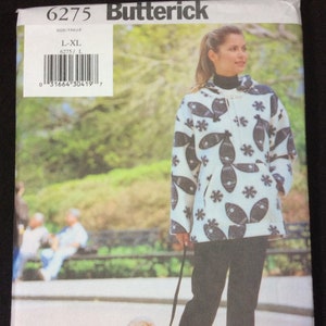 ButterickMisses'/Misses' Petite And Dog's Sweatshirt Pattern 6275 Talla L, XL Easy