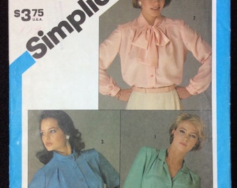 Simplicity Misses' Blouse Pattern 6530 Size 14 Easy To Sew