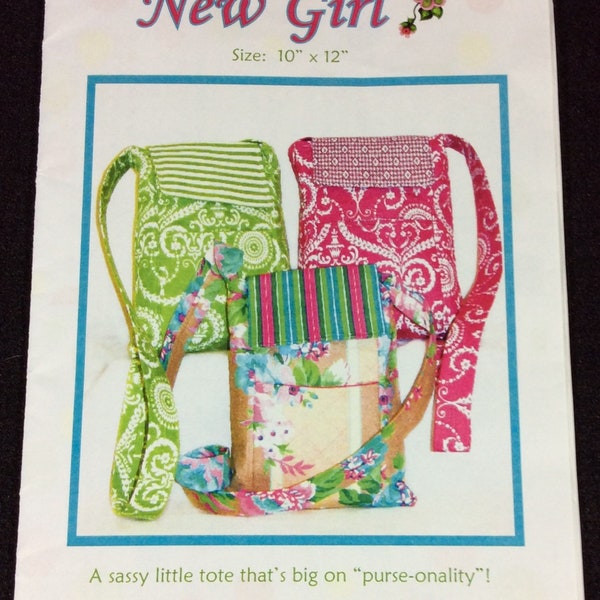 New Girl Tote Pattern From Tammy Tadd Designs, Easy, Quick, Purse, Quilted, Quilt