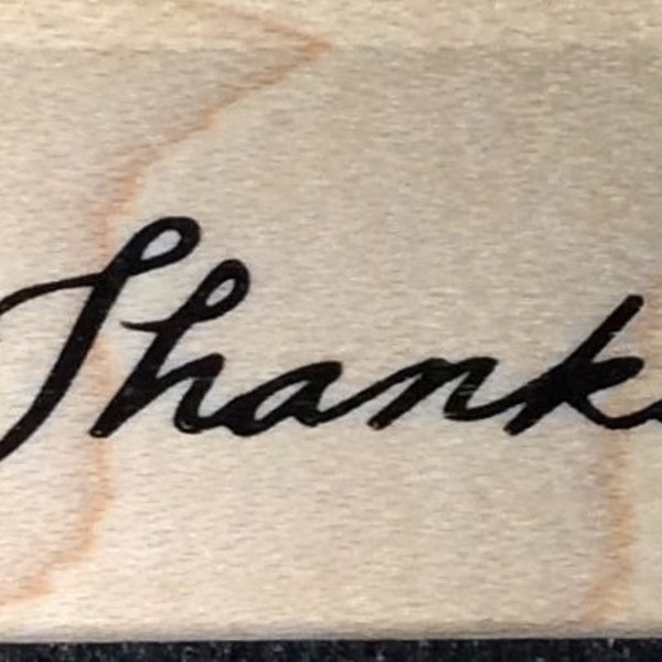 Thanks A Bunch Wood Mounted Rubber Stamp From Denami Designs, Thank You, Gratitude