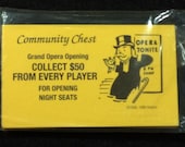 New Old Stock Community Chest Cards, New In The Package, Never Been Opened, Monopoly, Cards, Orange, Game, Piece, Replacement Cards, Board