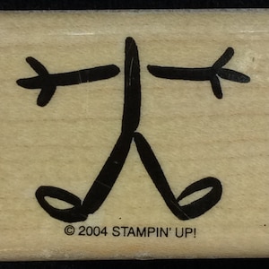Stick Figure Body Wood Mounted Rubber Stamp From Stampin Up, Smile Some More,