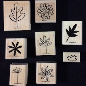 Fall Flair Wood Mounted Rubber Stamp Set From Stampin Up