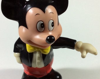1970's Plastic Mickey Mouse Bank, Walt, Disney