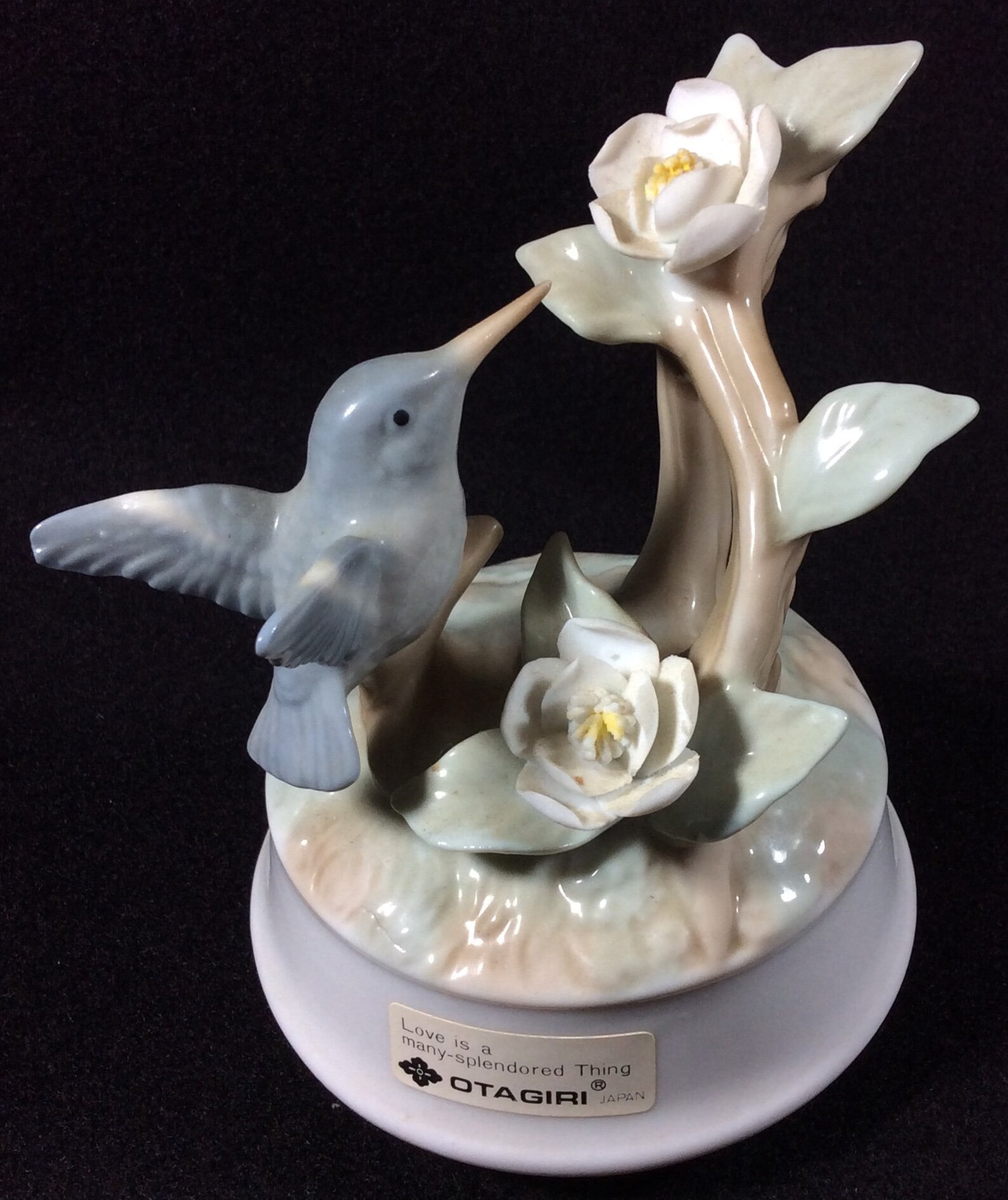 Beautiful Hummingbird Music Box From Otagiri Made In Japan Etsy