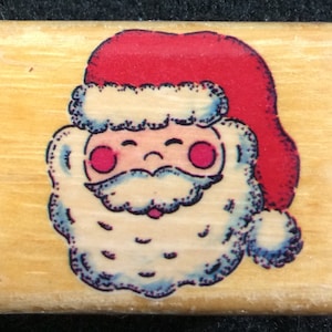 Santa Claus Christmas Wood Mounted Rubber Stamp By Noteworthy XM81, Holiday, Kris Kringle