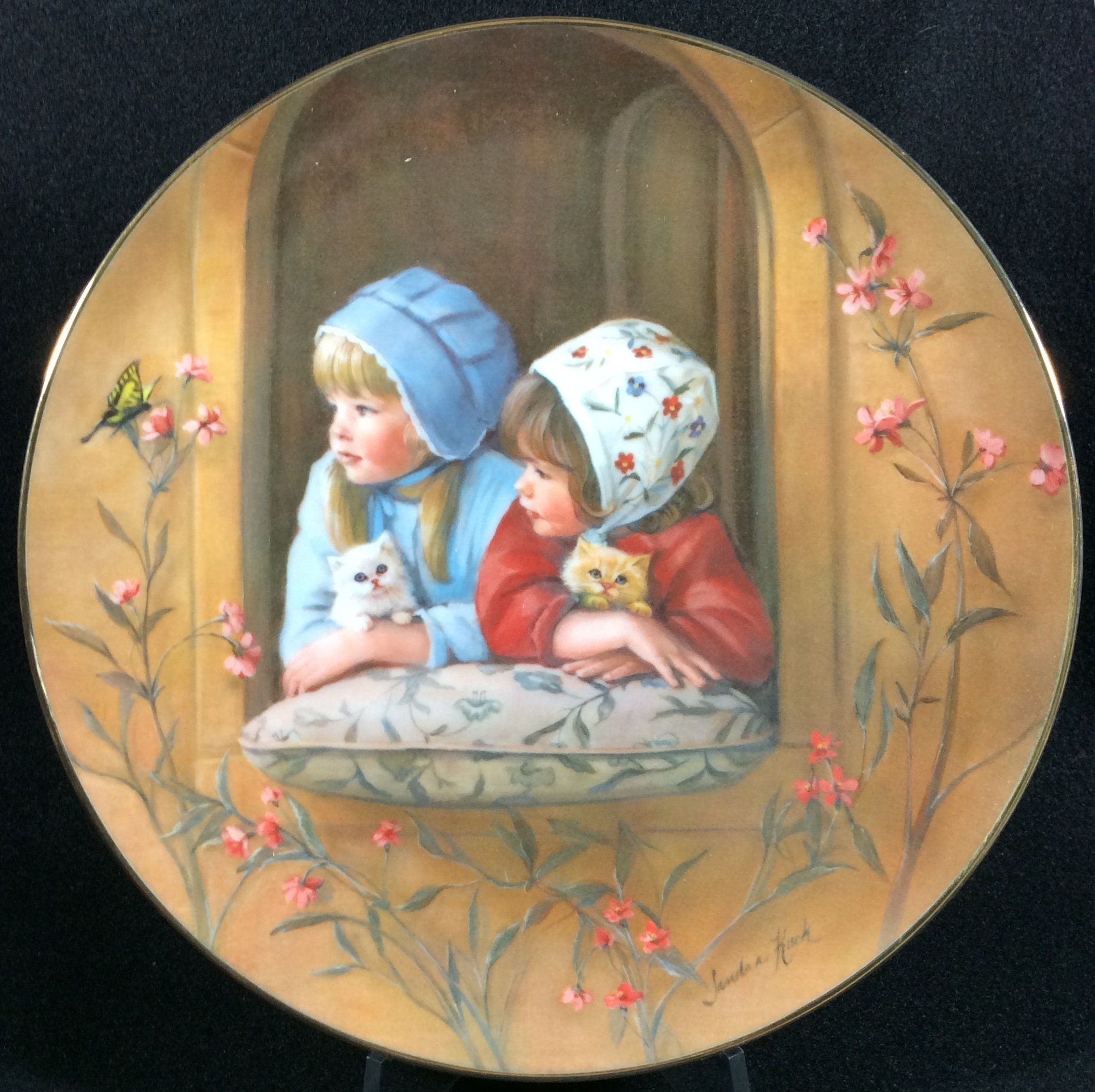 Sunday Best Collector Plate by Sandra Kuck for Reco, Fine Sunday Best Collector Plate by Sandra Kuck for Reco, Fine