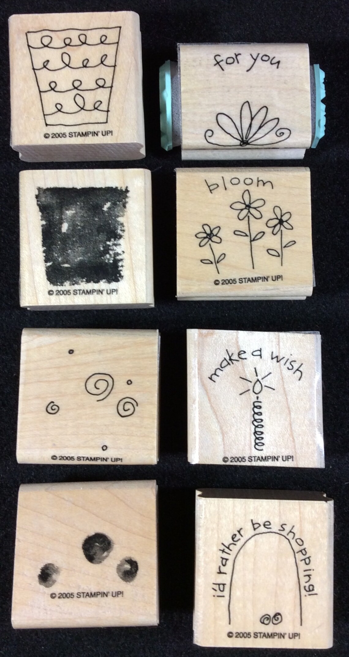 Fun Filled Wood Mounted Rubber Stamp Set From Stampin up 105461 ...