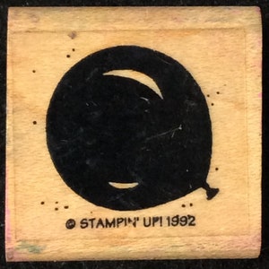 Balloon Wood Mounted Stamp From Stampin Up, Birthday, Celebrate, Shower, Graduation, Party