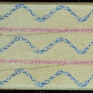 Crayon Lines Squiggle And Straight Wood Mounted Rubber Stamp From Hero Arts, E2988