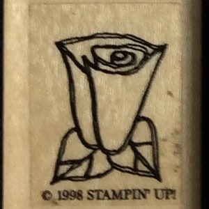 Rose Wood Mounted Stamp From Stampin Up, Flower, Birthday, Shower, Wedding, Anniversary, Retirement, Housewarming, Graduation