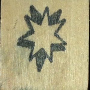 Sello de goma montado en madera estrella, Celestial, Navidad, Año Nuevo, Patriótico, 4 de julio