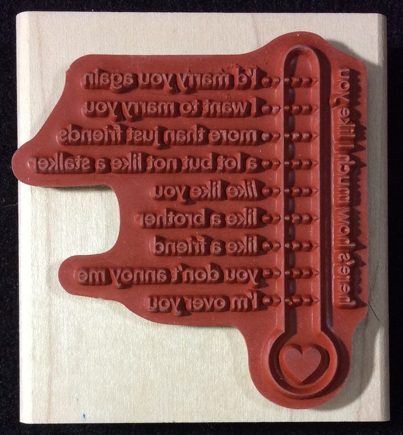 Relationship Love Anniversary Friendship Friend How Much I Like You Guage Wood Mounted Stamp From Stampin Up Break Up Friends
