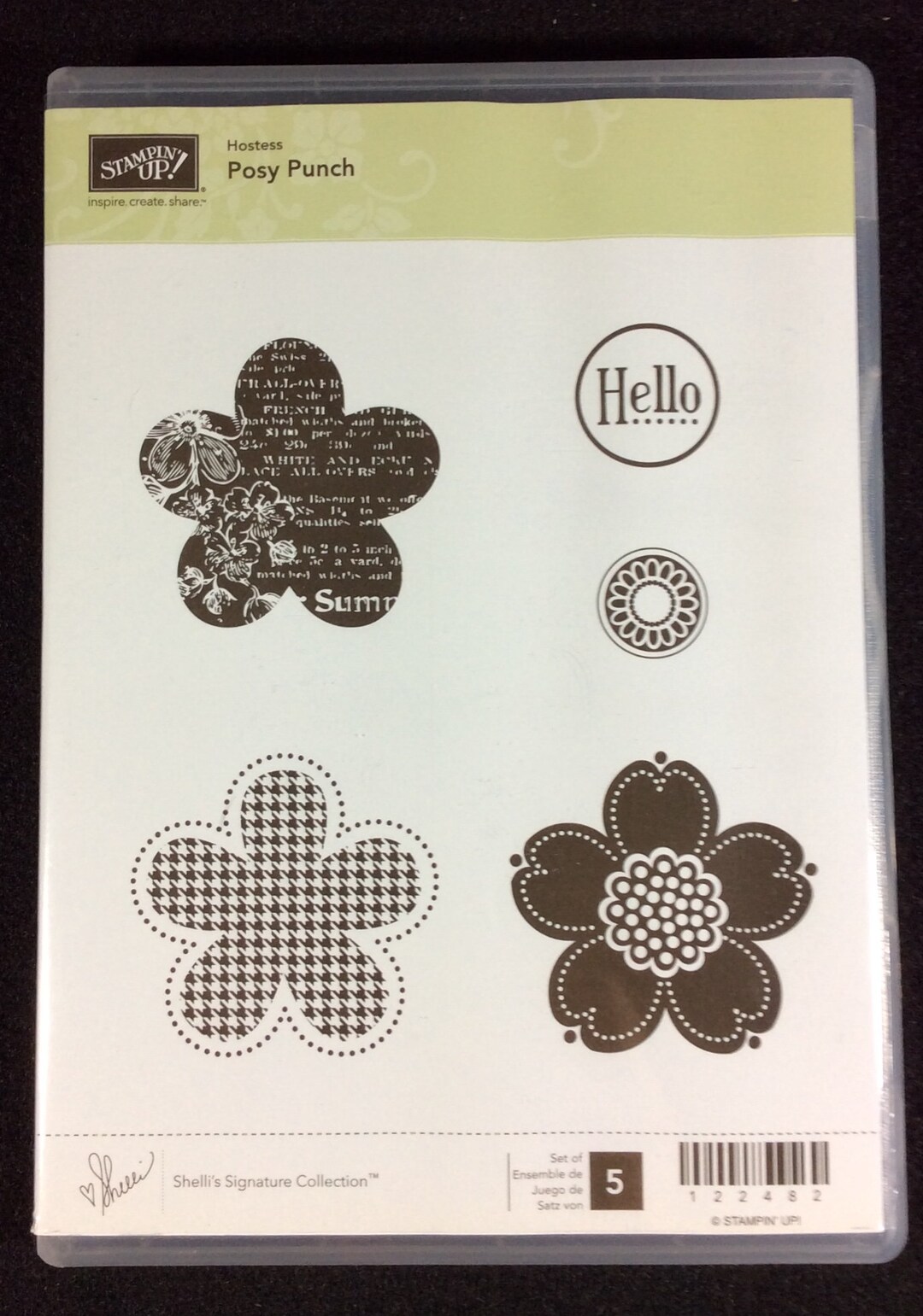 Posy Punch Cling Mount Rubber Stamp Set From Stampin Up, Flower, Spring ...