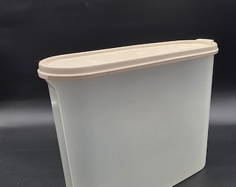 Vintage Tupperware Modular Mate No 4, 2351C, Sheer Bottom Beige Flip Top Pour Lid