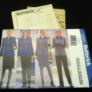 Butterick Misses'/Misses' Petite Jacket, Skirt, & Pants Pattern 5695 Size 14, 16, 18 Jessica Howard image 3