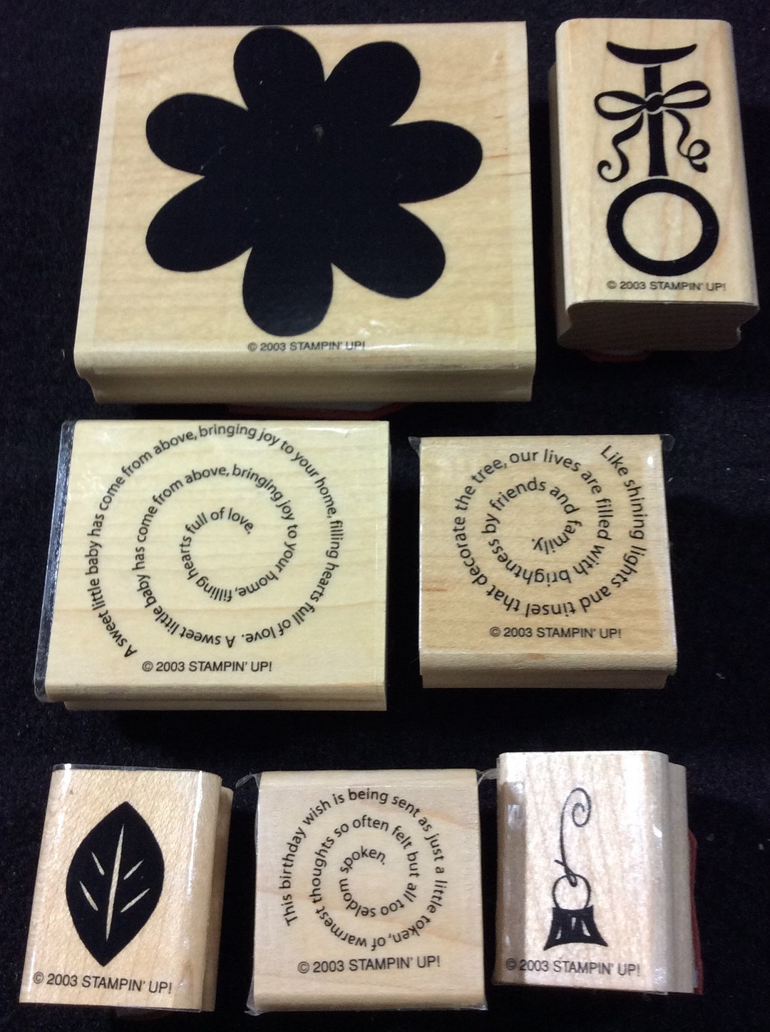 Two Step Stamping Just My Type Wood Mounted Stamp Set From Stampin Up ...