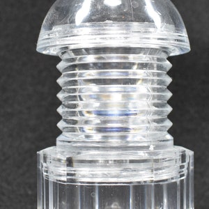 Bolt And Nut Clear Plastic Salt And Pepper Shaker Set - Made In Hong Kong