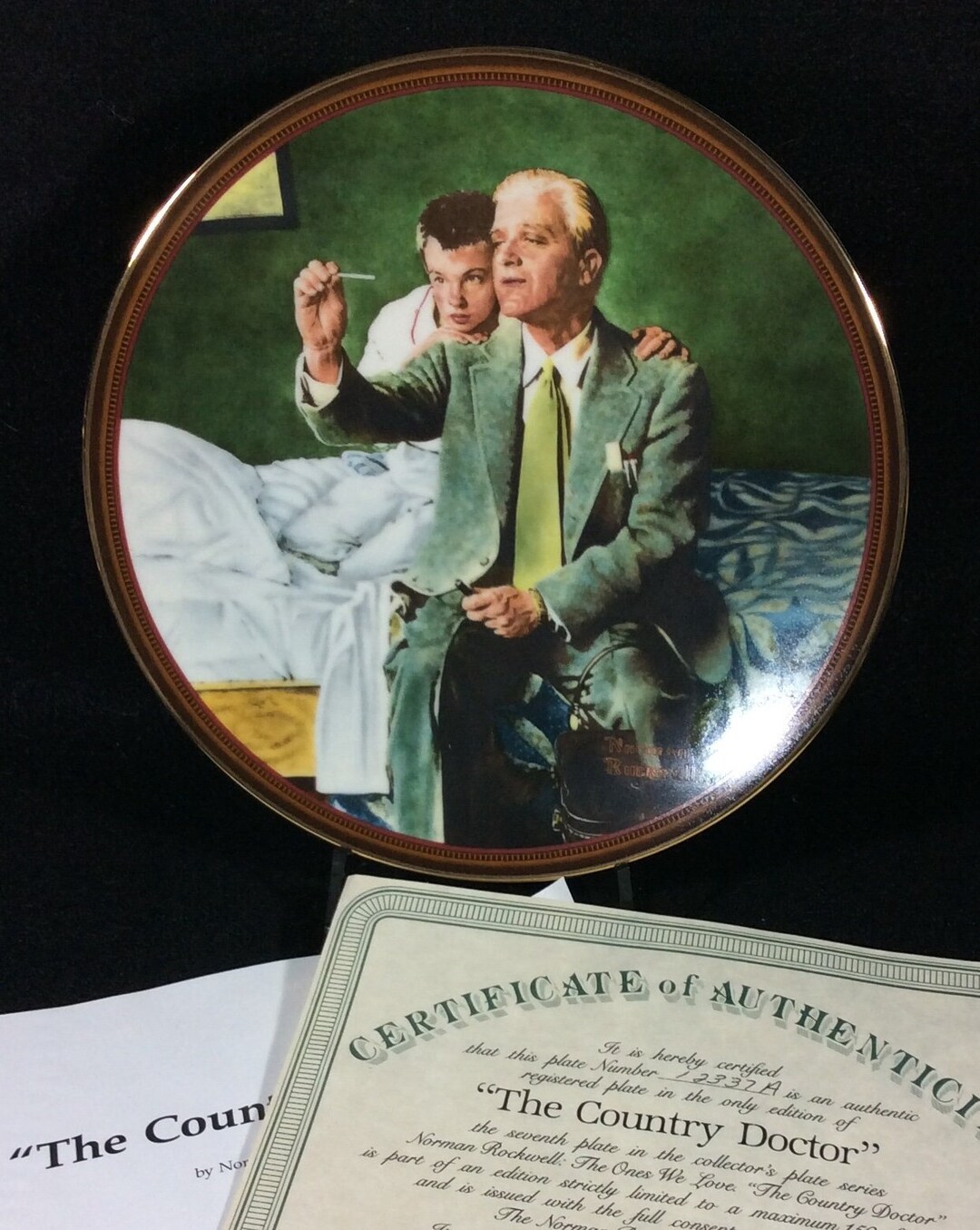 The Country Doctor Plate by Norman Rockwell for Knowles, Bradford