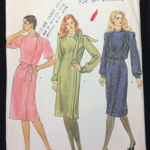 Vogue Misses&#39; Dress And Belt Or Tie Pattern 8148 Size 6