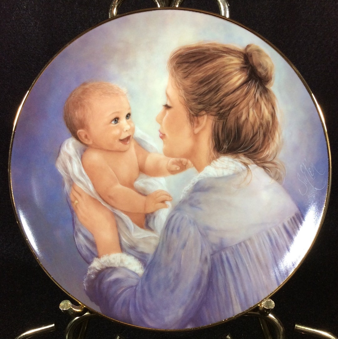 The Eyes Say I Love You Collector Plate by Su Etem in the