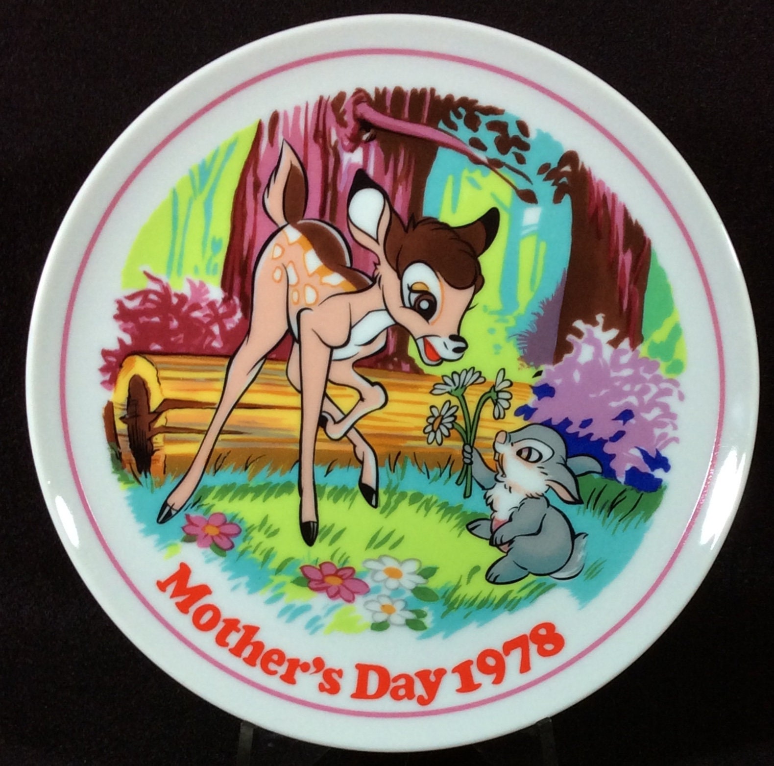Walt Disney Mother's Day 1978, Thumper and Bambi, Schmid, Made in