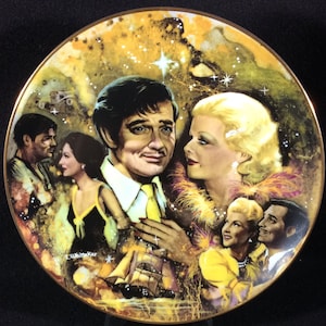 The King And His Ladies Collector Plate, First In The Series The Golden Age Of Cinema, MGM, 1978, Movie, Film, Clark Gable, Honky Tonk,