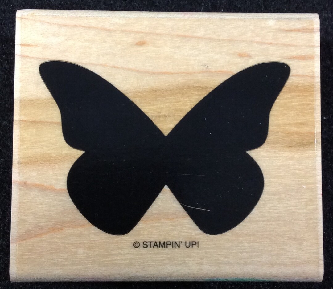 Butterfly Accent Wood Mounted Rubber Stamp Set From Stampin Up - Etsy