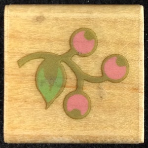 Small Berries Wood Mounted Rubber Stamp From Rubber Stampede, Berry, Fruit