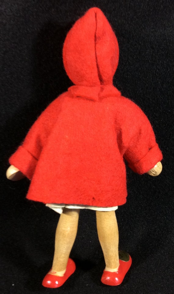 赤ずきんちゃんの木製人形、ポーランド製、7インチ、70年代、 - Etsy 日本