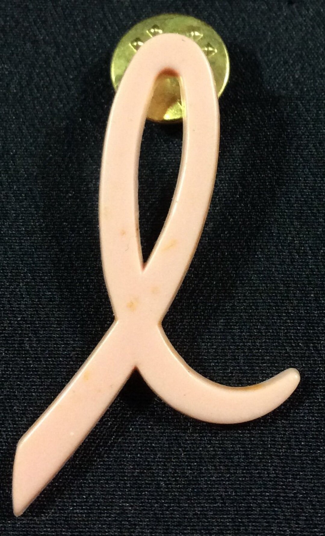Pink Plastic Ribbon Breast Cancer Awareness Pin Brooch - Etsy