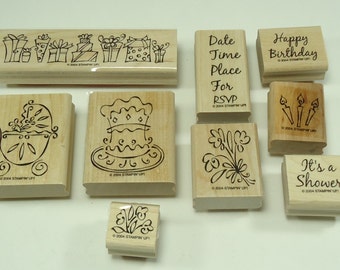 Something To Celebrate Wood Mounted Rubber Stamp Set From Stampin Up