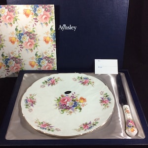 AYNSLEY ケーキ皿 Aynsley cake plate - Etsy 日本